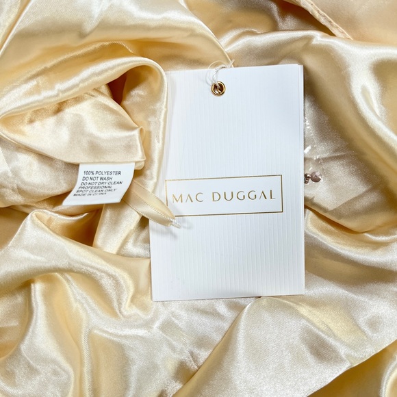 MAC DUGGAL floral beaded dress gown - Picture 8 of 13